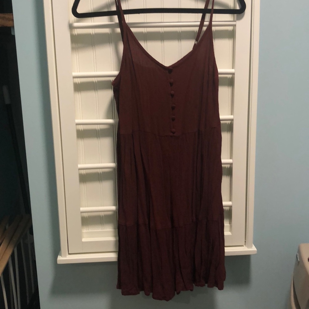Maroon Sleeveless Dress